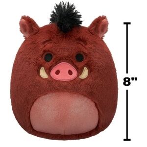 Squishmallows FuzzAMallow Disney Official 8 inch Pumbaa Stuffed Plush Toy